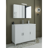 roma 100 white set έπιπλο μπάνιου