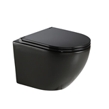 Opera 49cm λεκάνη κρεμαστή μαύρο ματ με κάλυμμα slim soft close