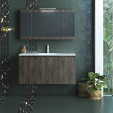 magnolia S 90 walnut, πλήρες έπιπλο μπάνιου