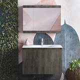 magnolia S 60 walnut, πλήρες έπιπλο μπάνιου