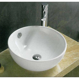 creso-21 white Ø43,5x17 νιπτήρας επικαθήμενος