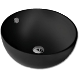 creso-21 mat black Ø43,5x17 νιπτήρας επικαθήμενος