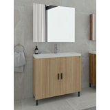slim roma 80 slavonia oak set έπιπλο μπάνιου