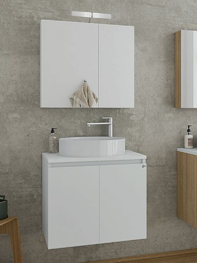 verona 60 white top - white set έπιπλο