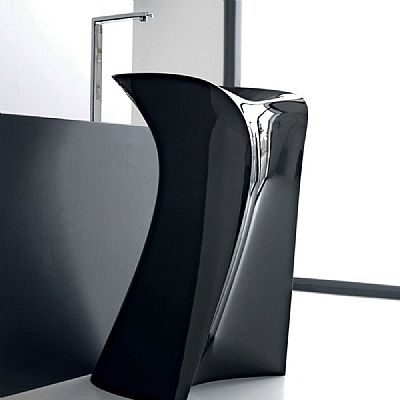 hidra miss νιπτήρας δαπέδου μαύρο 578x58 H88 