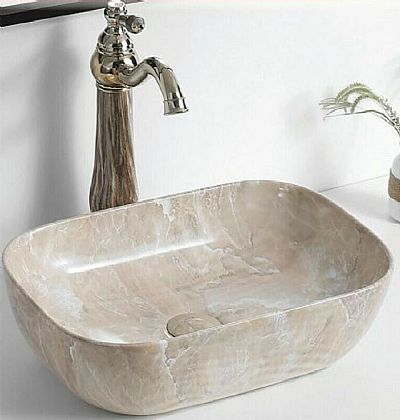 elegan-3 beige 46,5x32x13,5 νιπτήρας επικαθήμενος