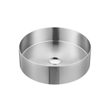 νιπτήρας πάγκου ασημί inox pvd 40x12cm