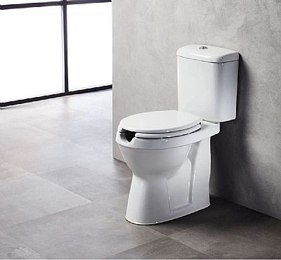 λεκάνη αμέα σετ 66cm με εγκοπή πισωστόμια