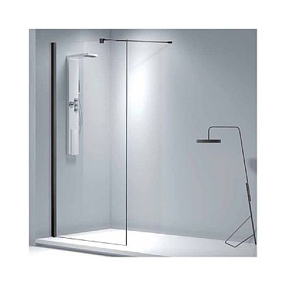 σταθερό πάνελ ντουζιέρας wic black 90 87x89x200
