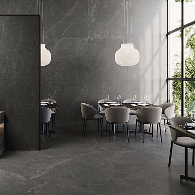 pietra antica nero pul. 60x120 rett.