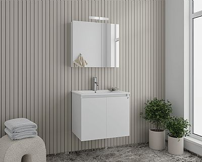 verona 60 white set έπιπλο μπάνιου
