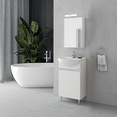 alfa 50 white set έπιπλο μπάνιου