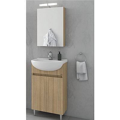 alfa 50 slavonia oak set έπιπλο μπάνιου