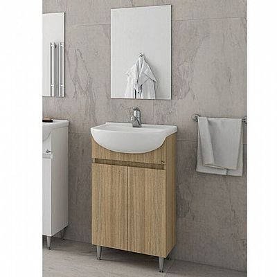 alfa 50 slavonia oak set έπιπλο μπάνιου