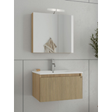 liberty 60 slavonia oak & strada set έπιπλο μπάνιου