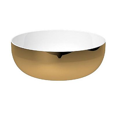 hidra sphere νιπτήρας πάγκου 44x17 gold white